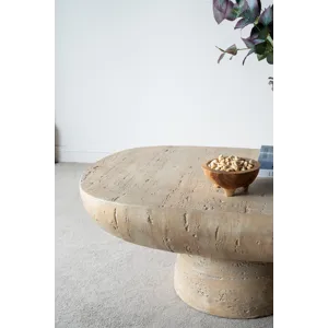 Oval Coffee Table - Cream