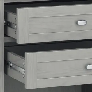 Warm Shaker - Bedside Table - Fog Grey