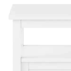 Warm Shaker - End Table - White