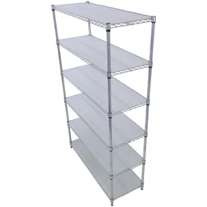 6 Tier 6000Lbs Capacity Nsf Metal Shelf Wire Shelving Unit, Heavy Duty Adjustable Storage Rack With 