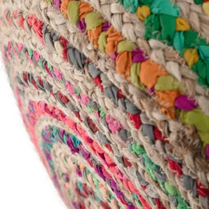 Margo - Round Pouf - Multi Color