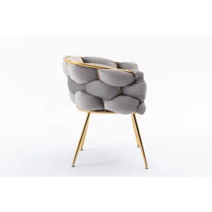 Luxury Modern Simple Leisure Velvet Single Sofa Chair Bedroom Lazy Person Household Dresser Stool Ma