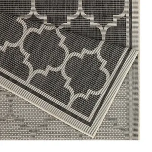 Sunshine - 2\'7\" X 7\'3\" Polypropylene Indoor / Outdoor Area Rug - Anthracite