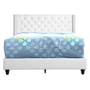 Julie - G1918-FB-UP Full Upholstered Bed - White