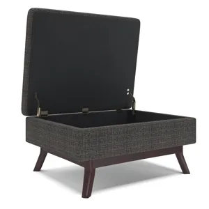 Owen - Coffee Table Storage Ottoman - Ebony