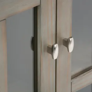 Warm Shaker - Low Storage Cabinet - Distressed Grey