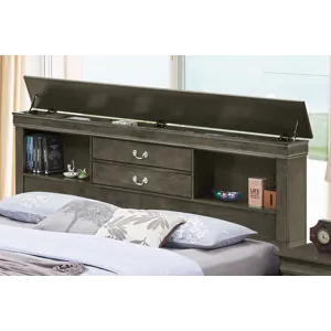 Louis Phillipe - G3105B-FSB Full Storage Bed - Gray