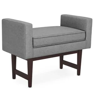 Scott - Small Ottoman Bench - Pewter Grey