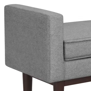 Scott - Small Ottoman Bench - Pewter Grey