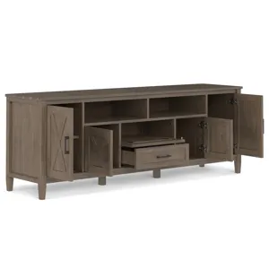 Ela - 72\" TV Media Stand - Smoky Brown