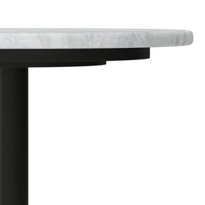 Evans - Marble Side Table - White