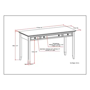 Amherst - Desk - Russet Brown