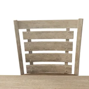 Modern Farmhouse Rustic Look Distressed Design Ladderback Dining Counter Height Chairs (Set of 2) - 