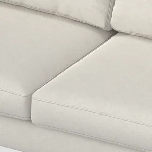 Ava - Mid Century Corner Sectional Sofa - Cream