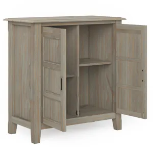 Burlington - Low Storage Cabinet - Distressed Grey