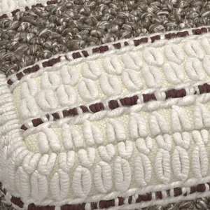 Grady - Square Pouf - Earth Tone Brown