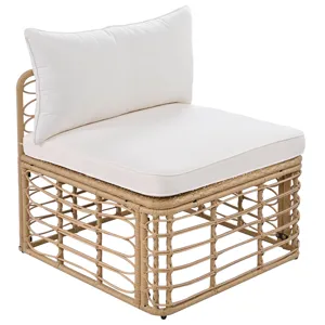 7 Pieces Outdoor Patio Furniture, All-Weather Rattan Sectional Sofa Set With Thick Cushions And Pill