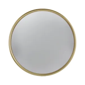 Round Mirror, Circle Mirror With Iron Frame For Living Room Bedroom Vanity, Entryway, Hallway - Gold