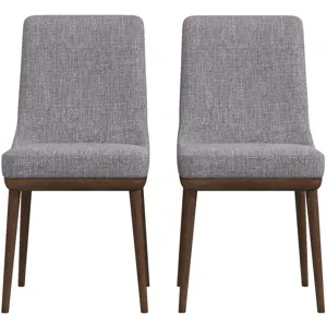 Kate - Mid-Century Modern Dining Chair (Set of 2) - Gray