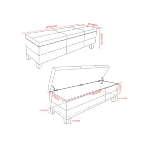 Afton - Storage Ottoman Bench - Tanners Brown