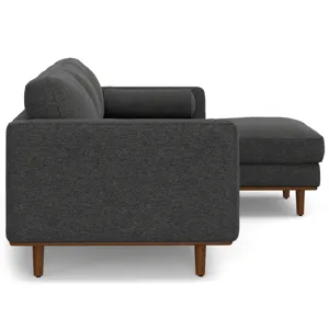 Morrison - Right Sectional Sofa - Charcoal Grey