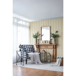 Rectangle Wood Mirror, Farmhouse Wall Decor For Living Room Bedroom Entryway - Brown