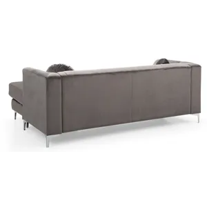 Pompano - G782B-SC Sofa Chaise (3 Boxes) - Dark Gray