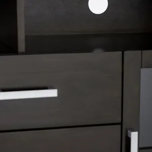 Kitchener - Tall TV Media Stand - Hickory Brown