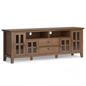 Artisan - 72" TV Media Stand - Rustic Natural Aged Brown
