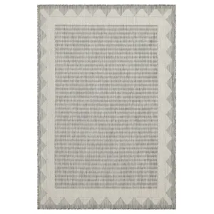 Sunshine - 2\'7\" X 7\'3\" Indoor / Outdoor Area Rug, Polypropylene - Silver