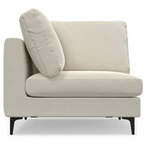 Ava - Mid Century Corner Sectional Sofa - Cream