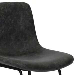 Jolie - Bar Stool (Set of 2) - Distressed Charcoal Grey