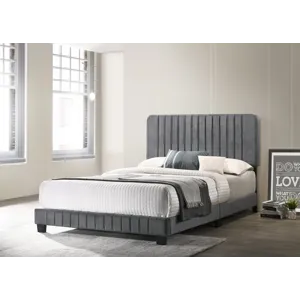 Lodi - G0408-KB-UP King Bed - Gray