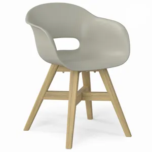 Kona - Outdoor Dining Chair in Plastic (Set of 2) - Taupe