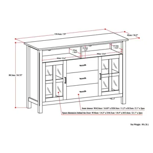 Kitchener - Tall TV Media Stand - Hickory Brown