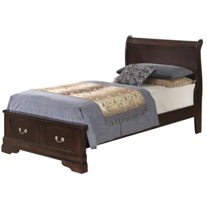 Louis Phillipe - G3125D-TSB2 Twin Storage Bed - Cappuccino