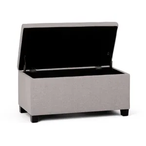 Dover - Storage Ottoman Bench - Cloud Grey