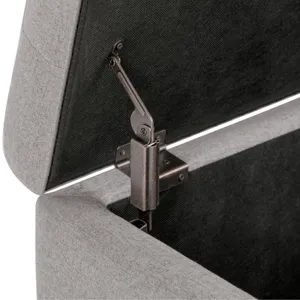 Cosmopolitan - Storage Ottoman - Cloud Grey
