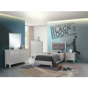 Primo - G1333A-TB Twin Bed - Silver Champagne