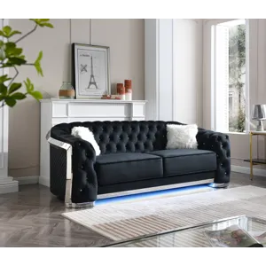 Sapphire - G0593A-S Sofa - Black