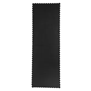 Full Length Mirror With Metal Beaded Frame, Rectangular Oversized Mirror For Living Room Bedroom - B