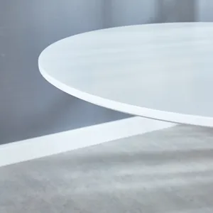 5 Piece Dining Set (MDF Table And 4 Fabric Chairs) - White