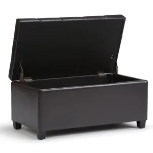 Sienna - Storage Ottoman Bench - Tanners Brown