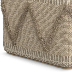 Sweeney - Square Pouf - Brown