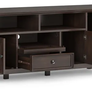 Amherst - 72\" Wide TV Media Stand - Brunette Brown