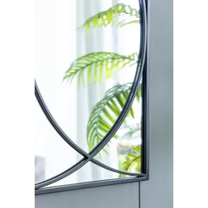 Rectangular Wall Mirrors, Home Decor For Living Room Bedroom Entryway - Black