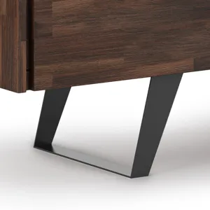 Lowry - 72" TV Media Stand - Distressed Charcoal Brown