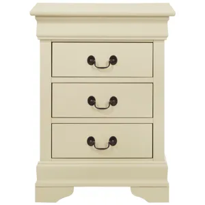 Louis Phillipe - G3175-3N 3 Drawer Nightstand - Beige
