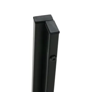 Coffee Table (Set of 2), Square Modern Table With Tempered Glass Finish For Living Room - Black