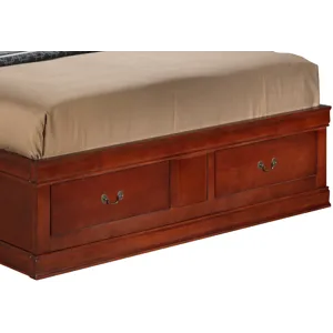 Louis Phillipe - G3100B-QSB Queen Storage Bed - Cherry